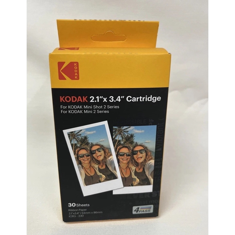 Kodak Cartridge 2.1 X 3.4 30 Sheets For Kodak Mini Shot 2 Series New 2023